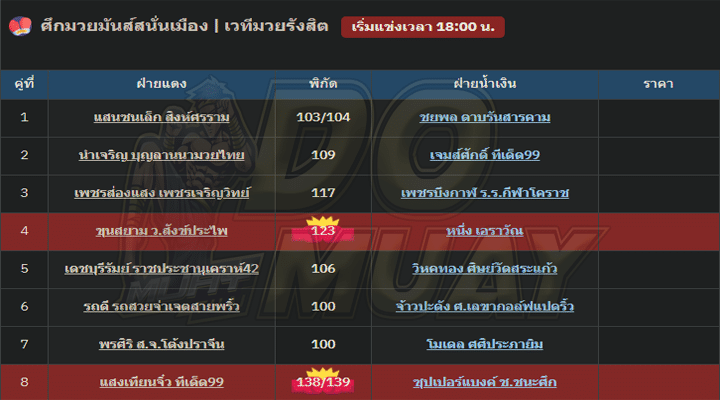 ตารางมวย6-2-67