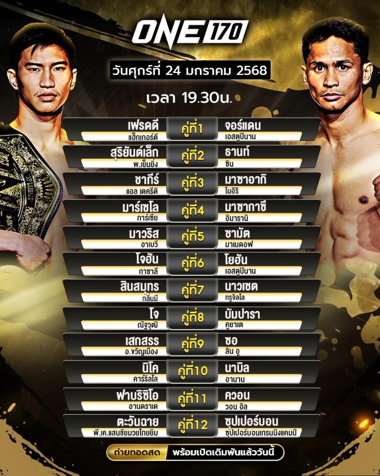 โปรแกรมมวย24-01-68